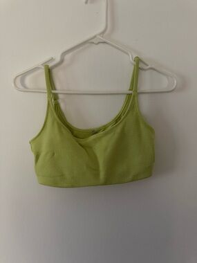 Old Navy Lime Green Textured Bikini Top